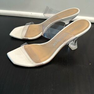 Stuart Weitzman authentic clear strap sandals